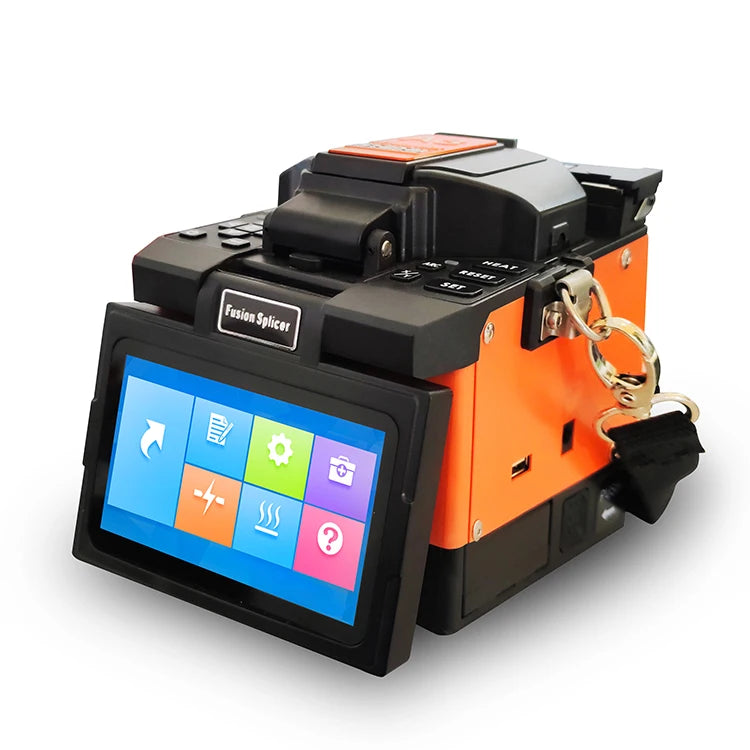 Soudeuse Fibre Optique Fast Splicing 4 Motors Fiber Splicer Auto Focus Automatic Fusion Splicing Machine