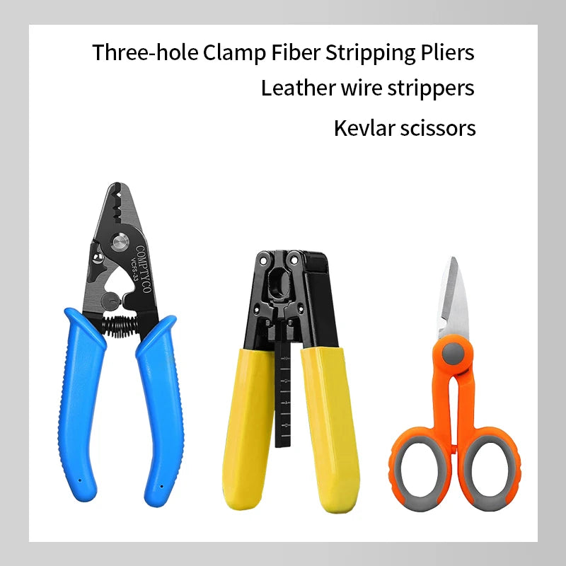 Compteur de puissance optique 10MW localisateur visuel de défaut VFL Décapants de fibre FTTH Fibre optique trousse à outils avec fibre Aleaver SKL-6C/FC-6S G10