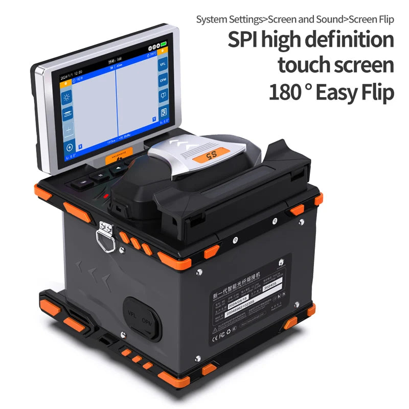 CaiLi S5 FTTH Optical fiber electric welding machine soudeuse fibre optique OPM+VFL Fiber Optical Fusion Splicer