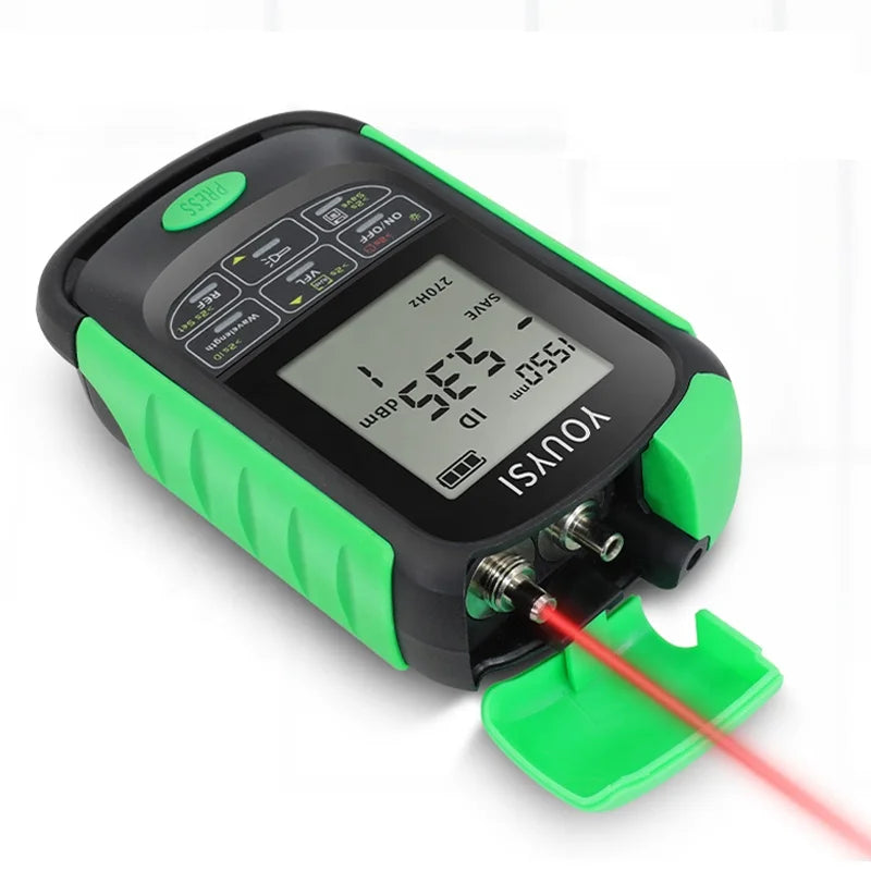 4in1 Optical Power Meter Rechargeable Battery Network Cable Test Optical Fiber Tester LED Light