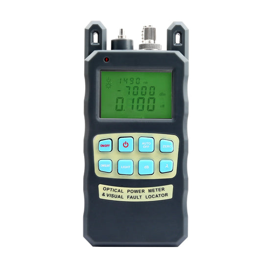 All-in-one Optical Fiber Cable Tester -70 to +10dBm 10mw Fiber Optical Power Meter 10km Cable Tester Tool Visual Fault Locator