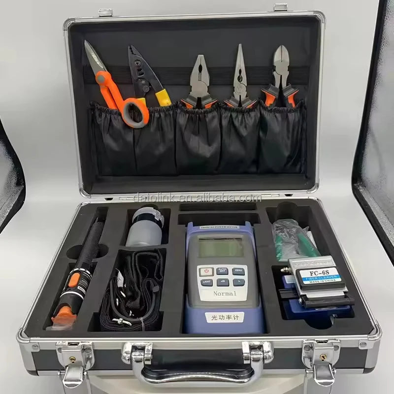 Kit De compteur De puissance optique FTTH et testeur De câble De couperet De Fiber, localisateur visuel De dénudage, Kit d'outils De Herramientas