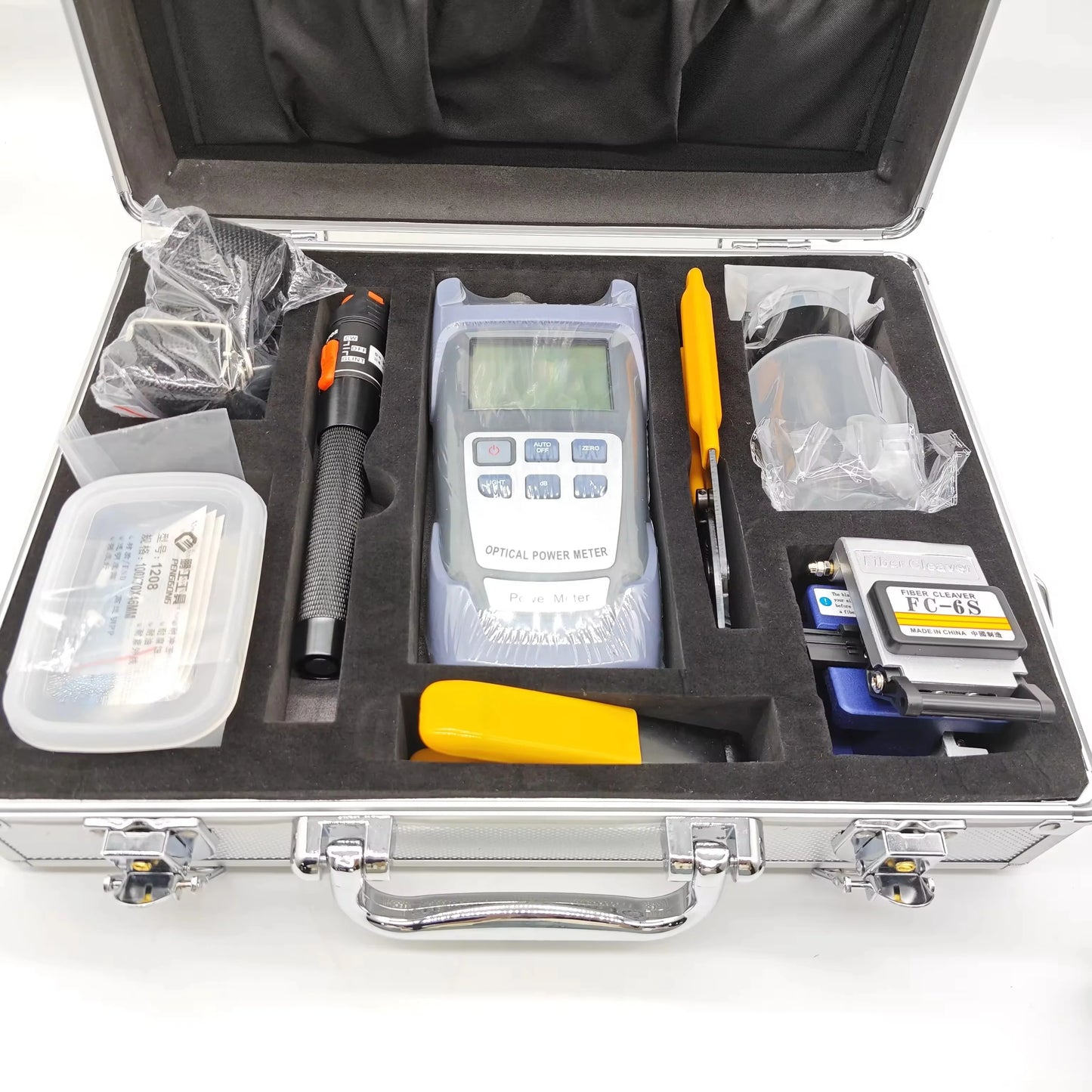 Kit De compteur De puissance optique FTTH et testeur De câble De couperet De Fiber, localisateur visuel De dénudage, Kit d'outils De Herramientas