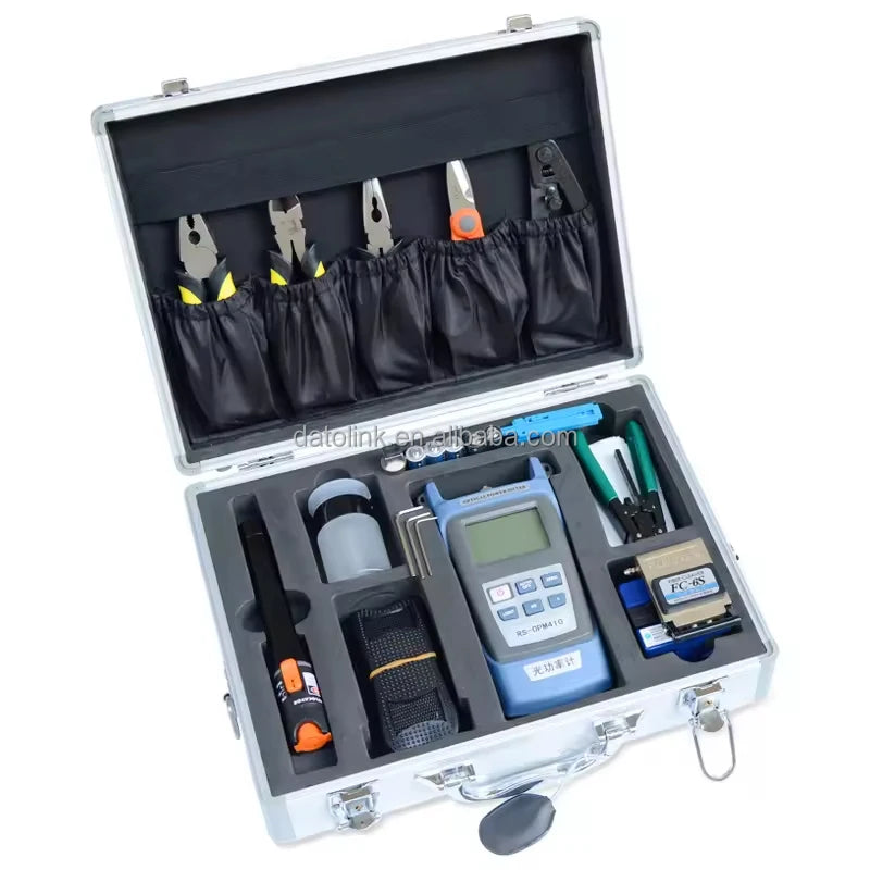 Kit De compteur De puissance optique FTTH et testeur De câble De couperet De Fiber, localisateur visuel De dénudage, Kit d'outils De Herramientas