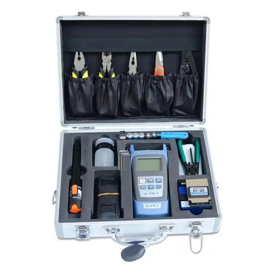 Kit De compteur De puissance optique FTTH et testeur De câble De couperet De Fiber, localisateur visuel De dénudage, Kit d'outils De Herramientas